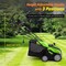 Metal Electric Lawn Dethatcher Scarifier with Adjustable Height and 14.5 Gallon Grass Bag
